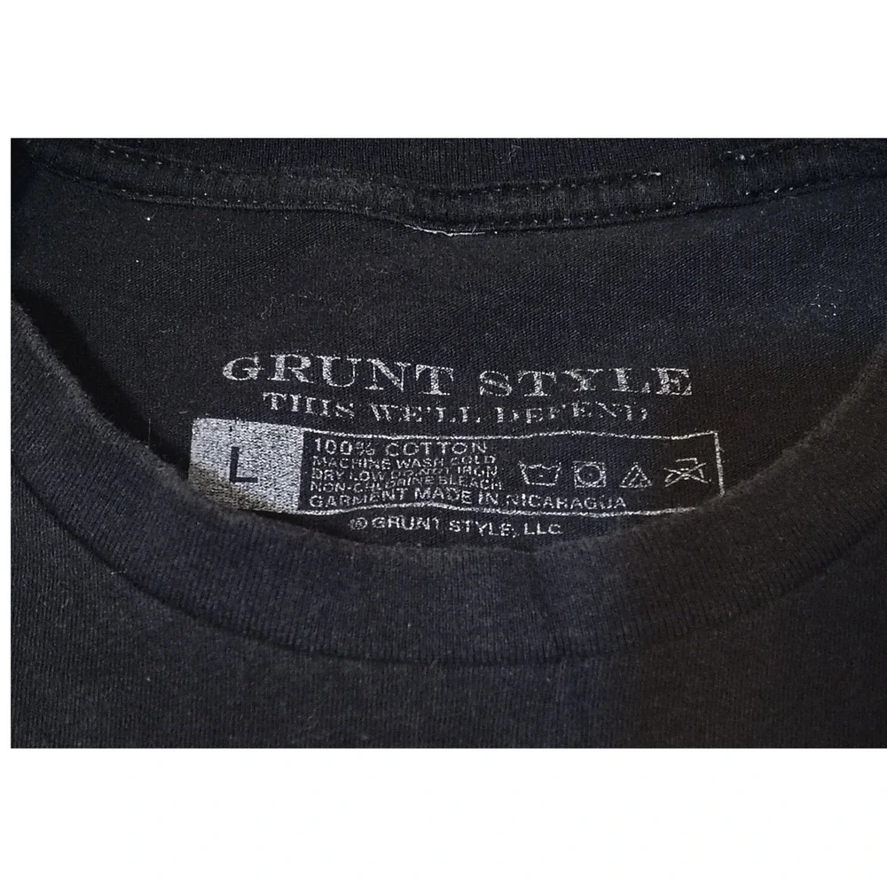 Grunt Style Bourbon Makes It Better Graphic T Shirt Black Gold Mens Size Large 4 - Picture 4 of 9